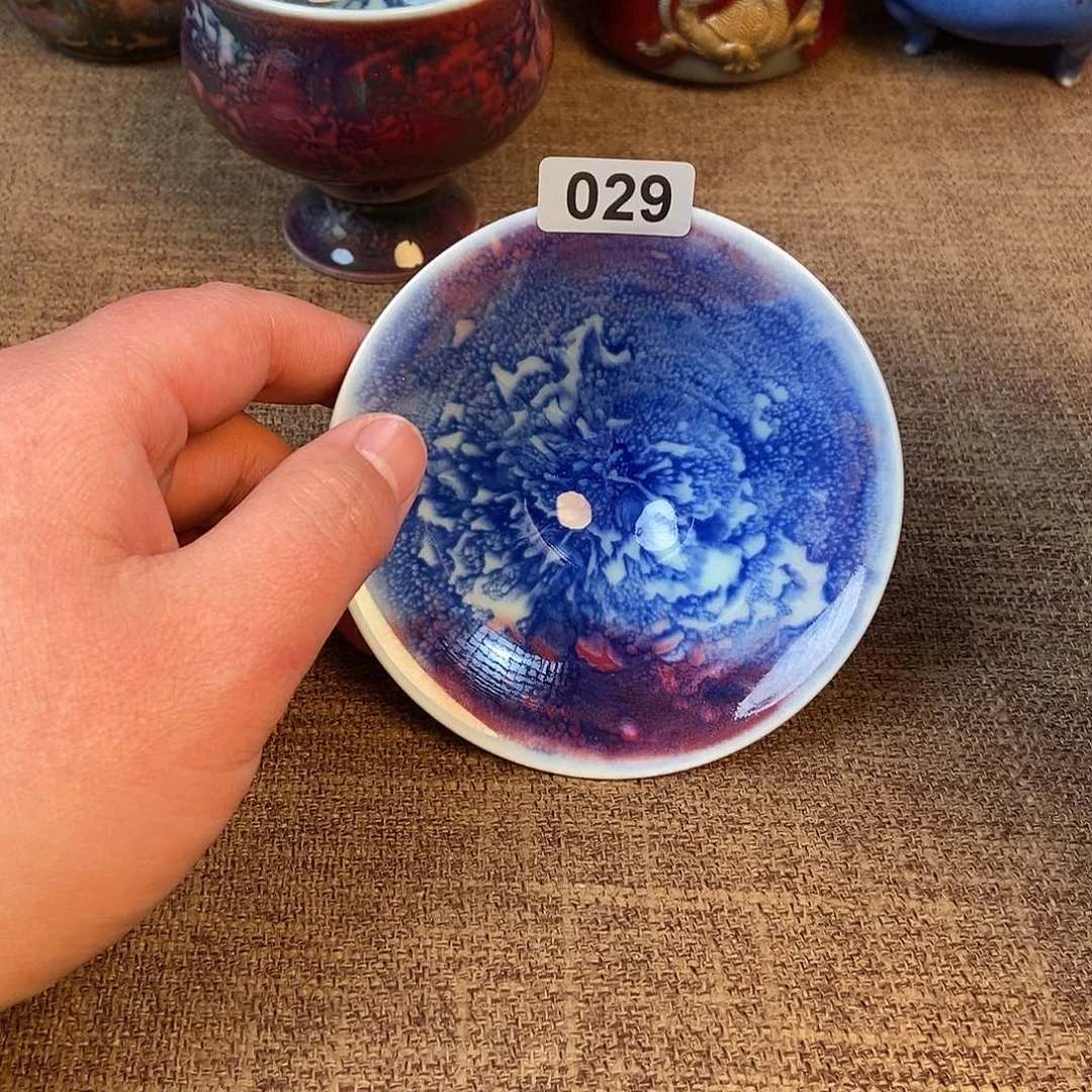 摆件Y****y钧瓷主人杯杯