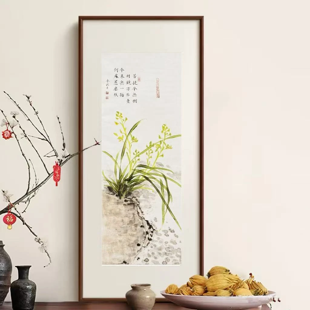 方方兰花右侧辛承流老师手绘126*35