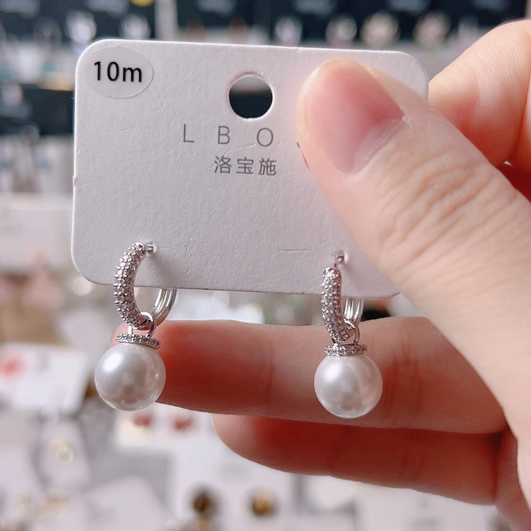 锆石纯铜合金耳环的