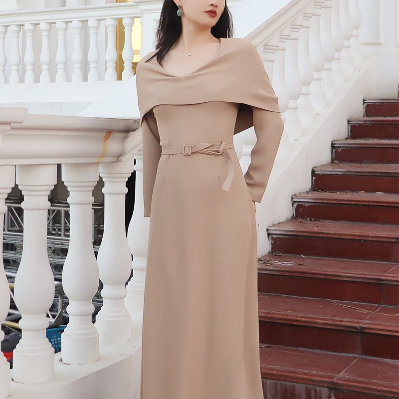 LAOXIAO服饰 复古法式气质吊带修身小个子连衣裙显瘦107