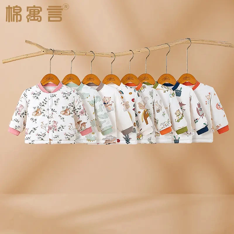 冬季学生校服内搭纯棉花小棉袄宝宝夹棉棉衣儿童保暖上衣外穿加厚