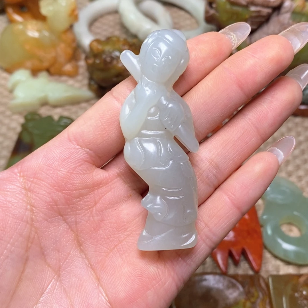 白玉菩提吊坠白玉菩提白玉菩提摆件