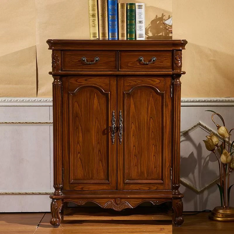欧式美式复古中古边柜玄关柜