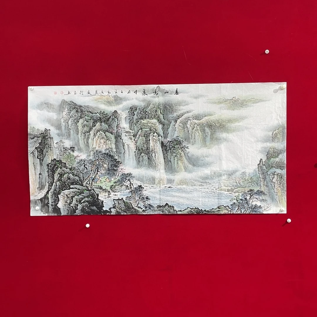 国画凌行志手绘作品