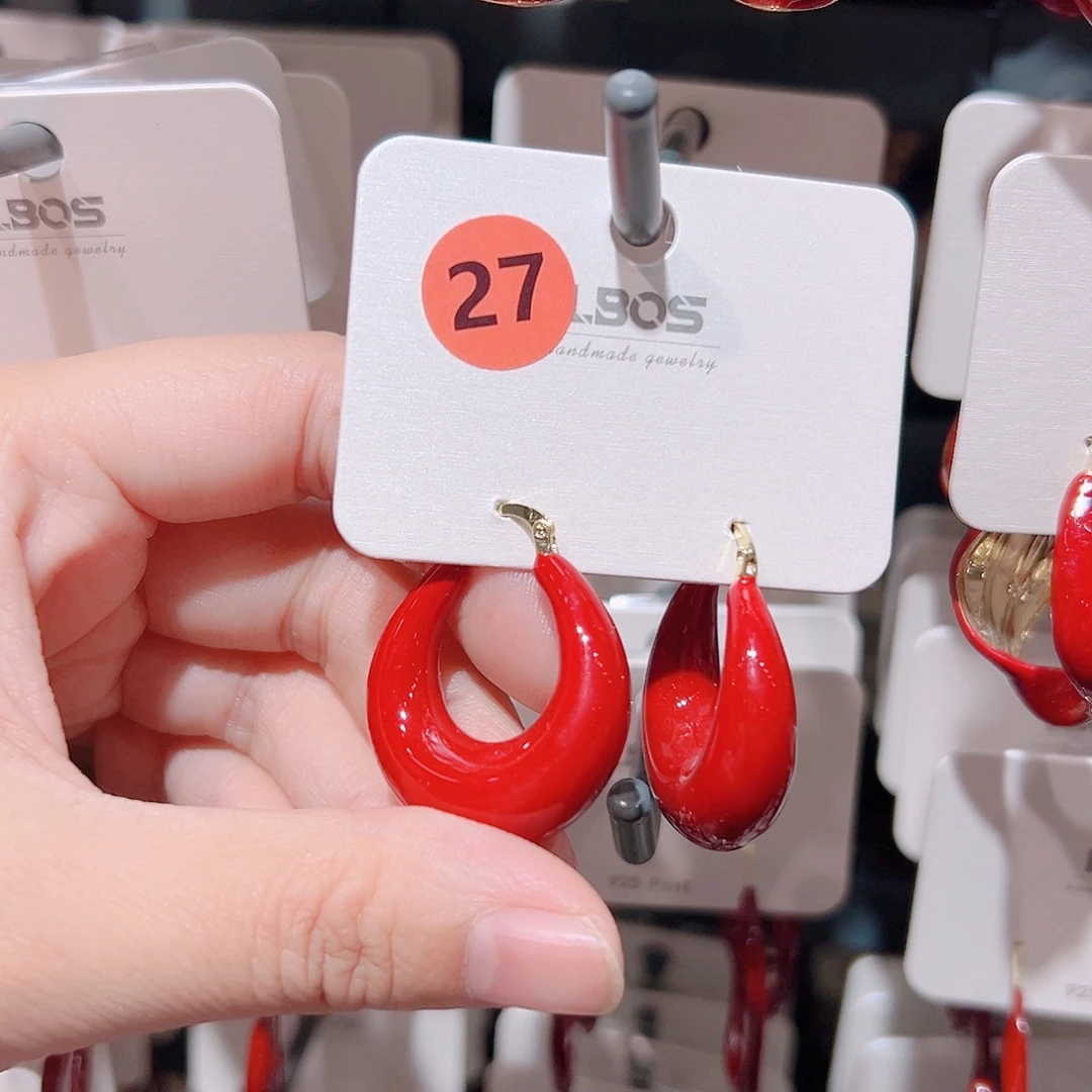 锆石纯铜合金耳环的