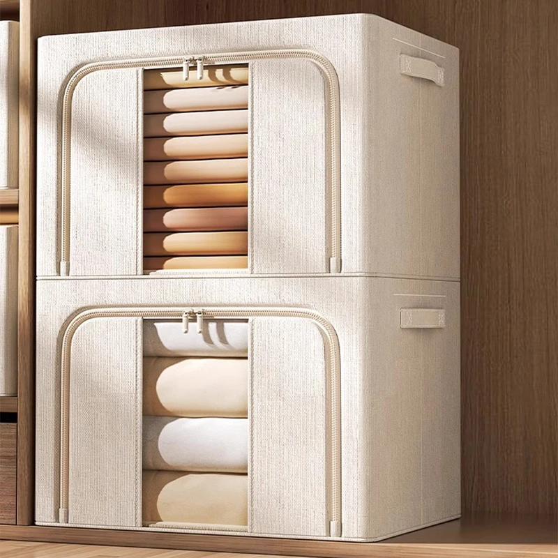 吱凡收纳箱衣服整理盒家用换季衣柜装衣物羽绒服专用的神器储物筐