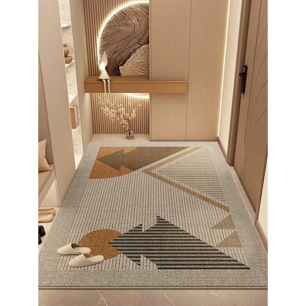 圈绒入户门地垫高级感玄关家用脚垫防滑耐磨进门外门口地毯可裁剪