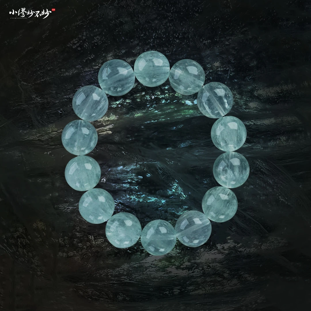 【缪老师严选】YY0520  薄荷绿拉丝董石手链 多样性发其一