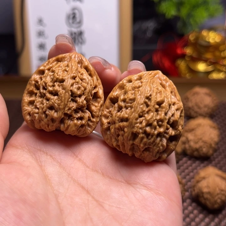 文玩核桃把件S****~34尺南疆54