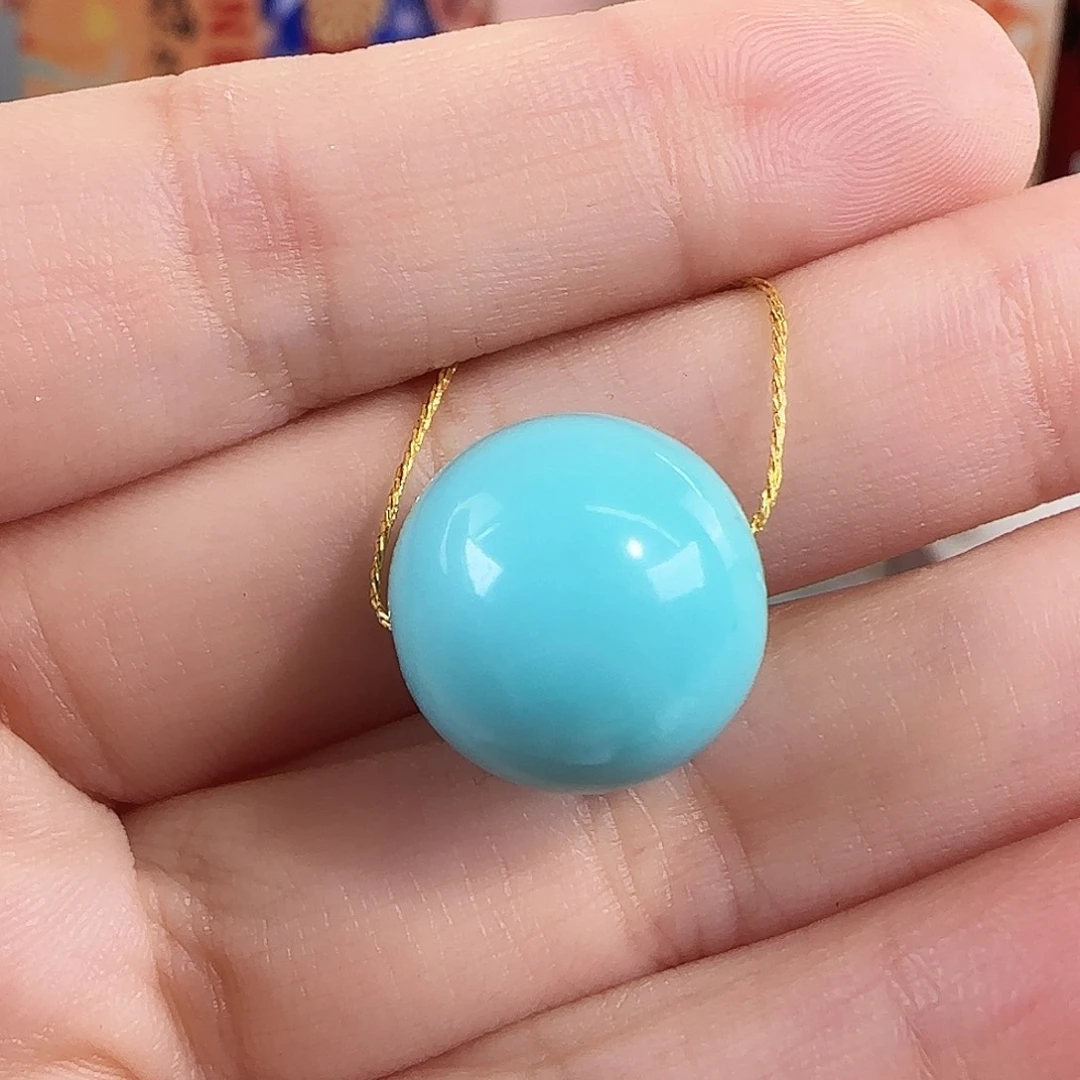 绿松石未镶嵌珠宝奇石15mm+