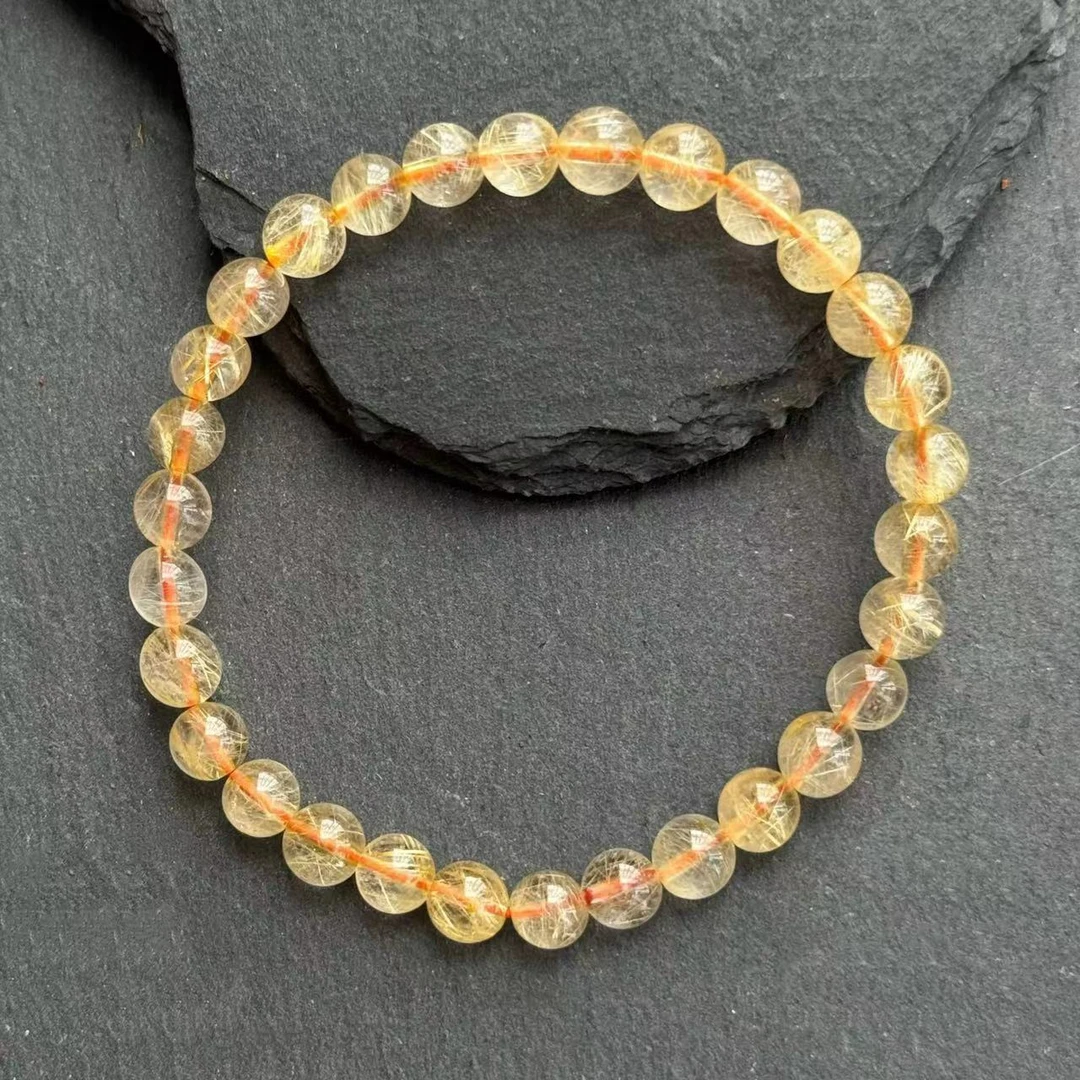 天然水晶维纳斯细丝发金手串