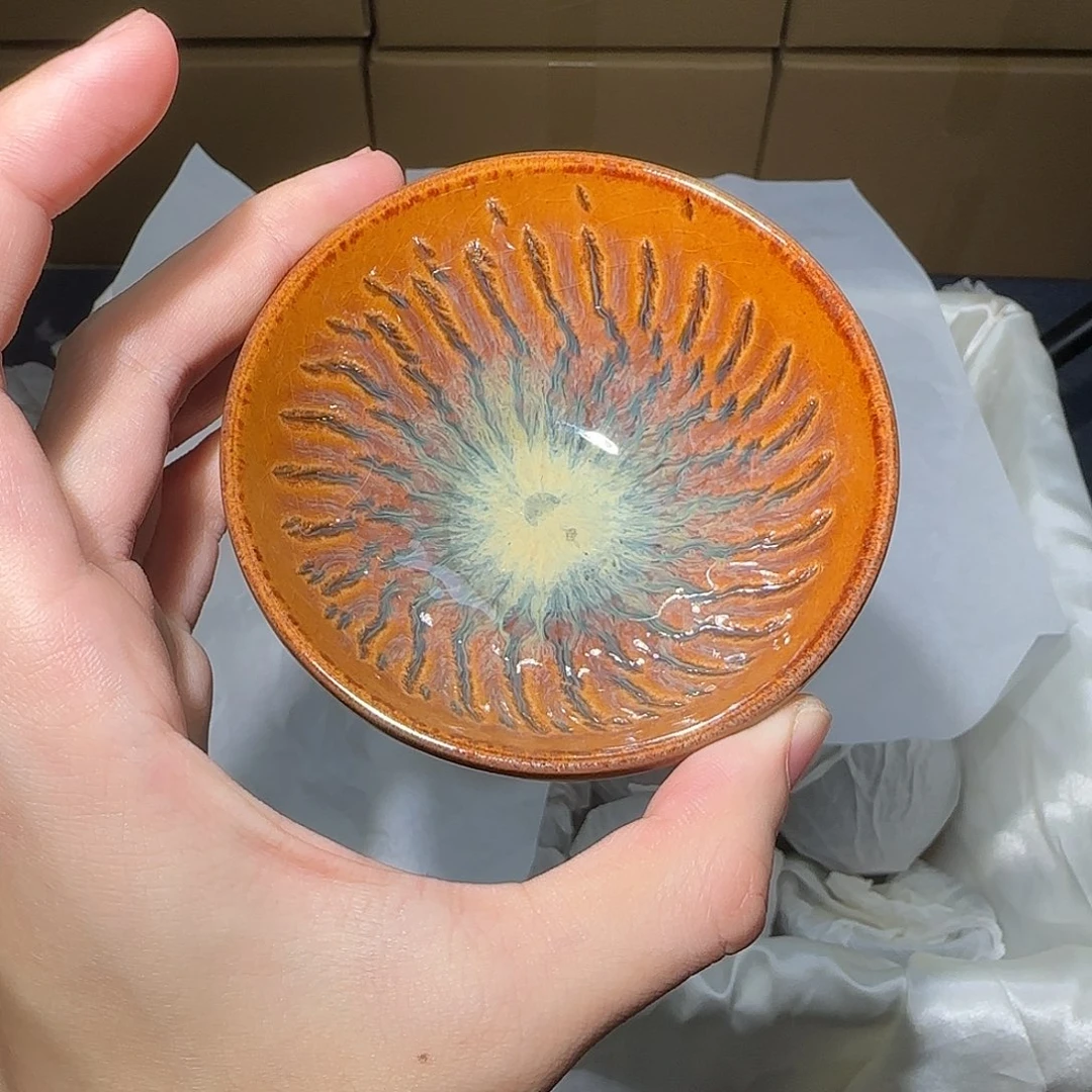 茶盏微瑕建盏，介意勿拍