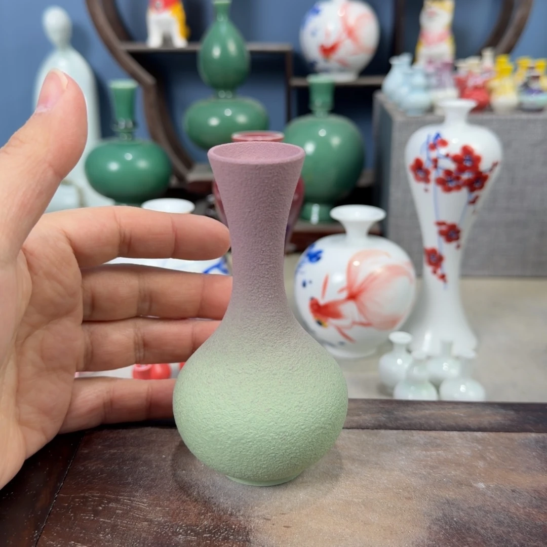 陶瓷手工小花器摆件