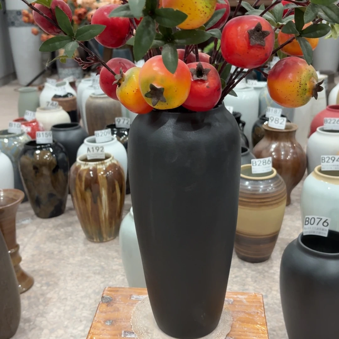 摆件陶瑕疵景德镇陶瓷花瓶高34口9