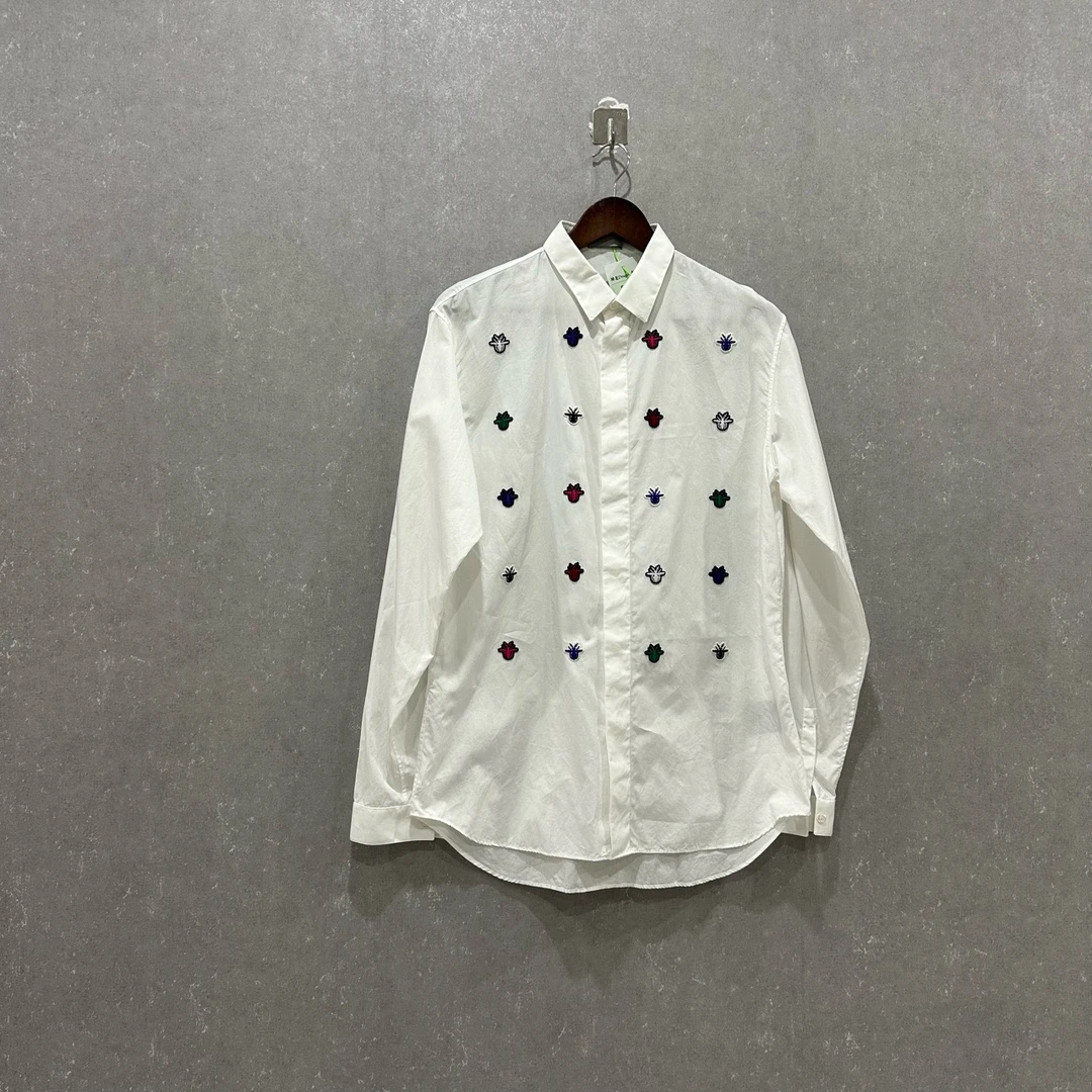 99新 DIOR/迪奥 纯色图案印花圆领休闲立领长袖41码/003725