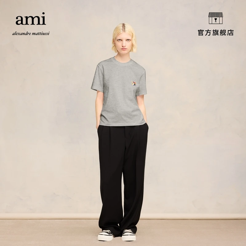 【折扣甄选】AMIPARIS彩虹系列爱心款宽松短袖T恤SPUTS019.724