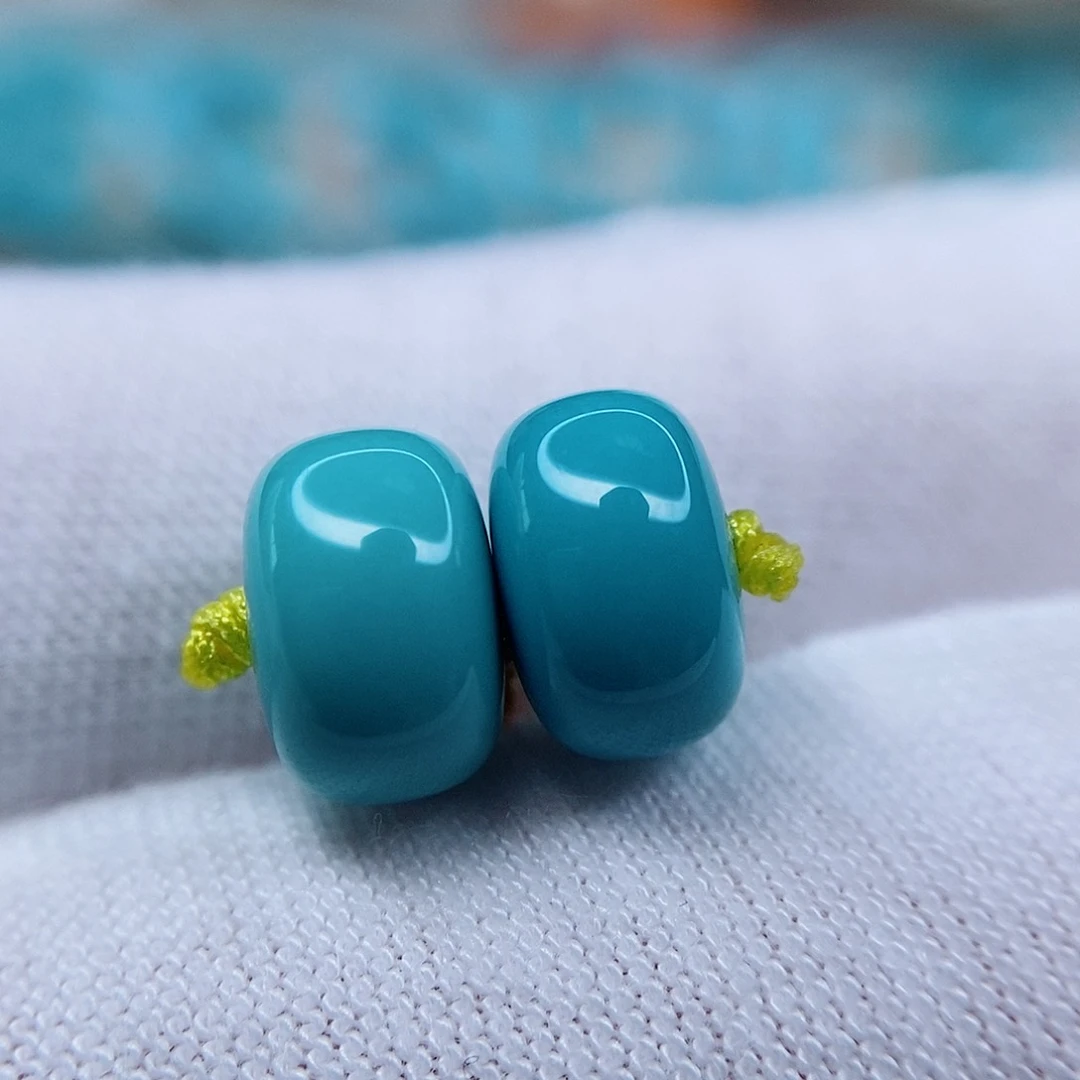 绿松石老型对珠9未镶嵌