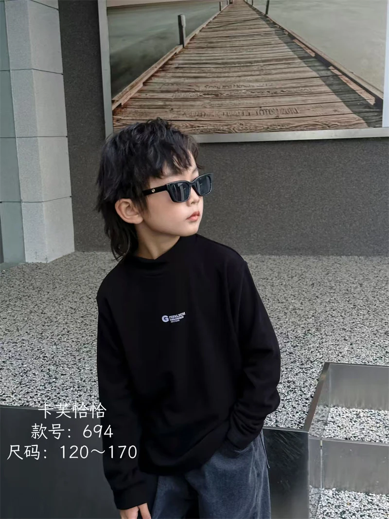 1123【恰】大童亲子时尚休闲长袖打底衫-694