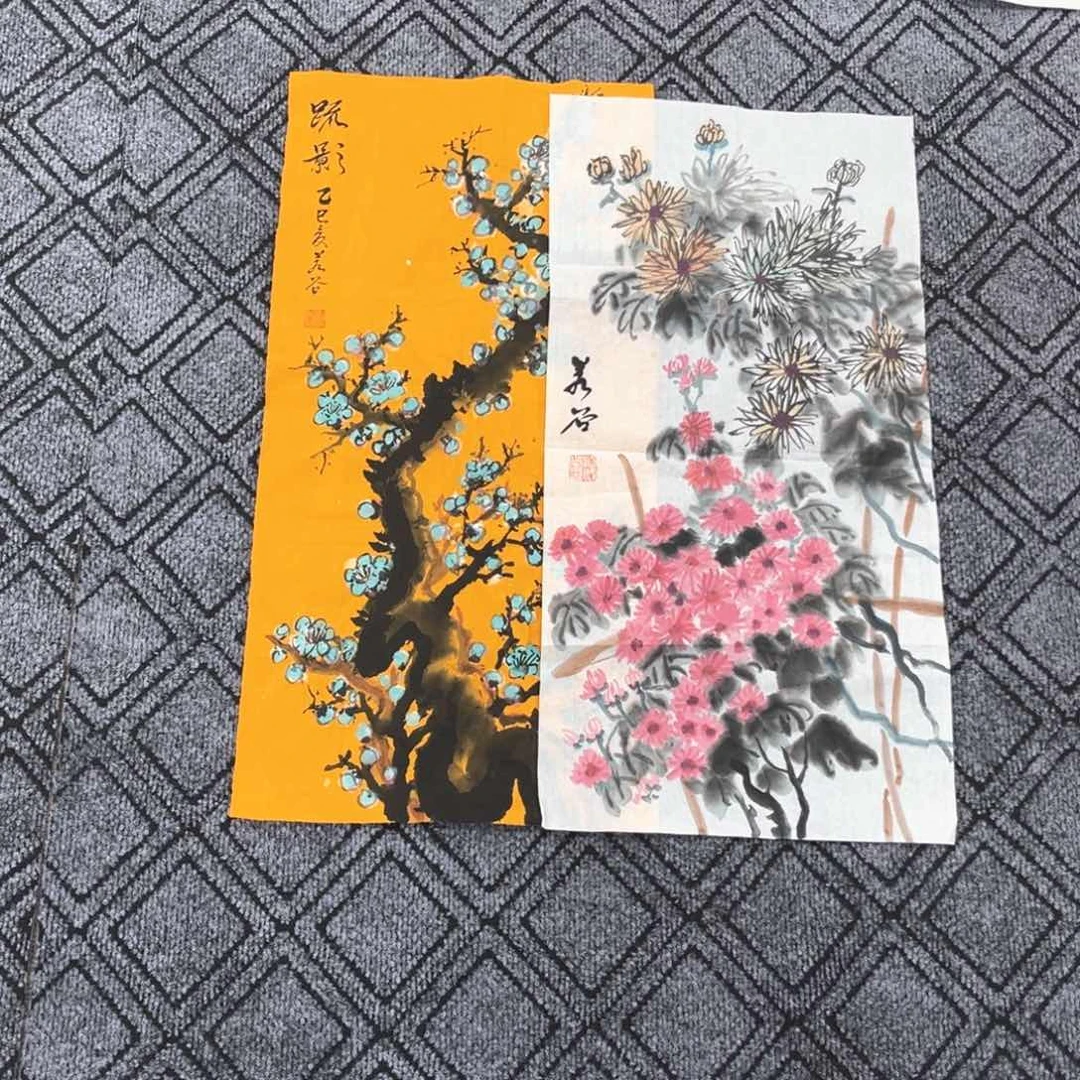 国画王胜利老师四尺四开花鸟作品旭