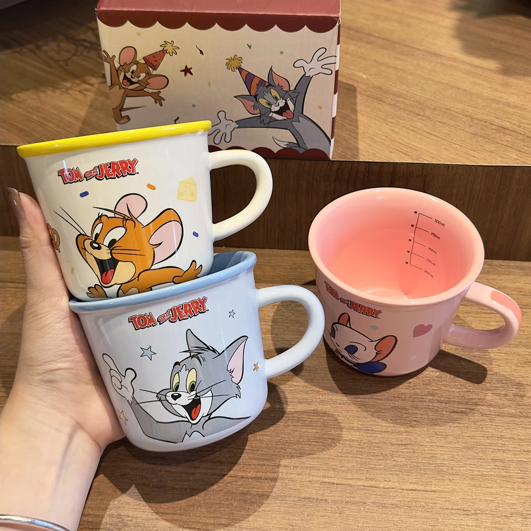 猫和老鼠马克杯陶瓷高颜值喝水杯子家用新款生日礼物情侣水杯可爱