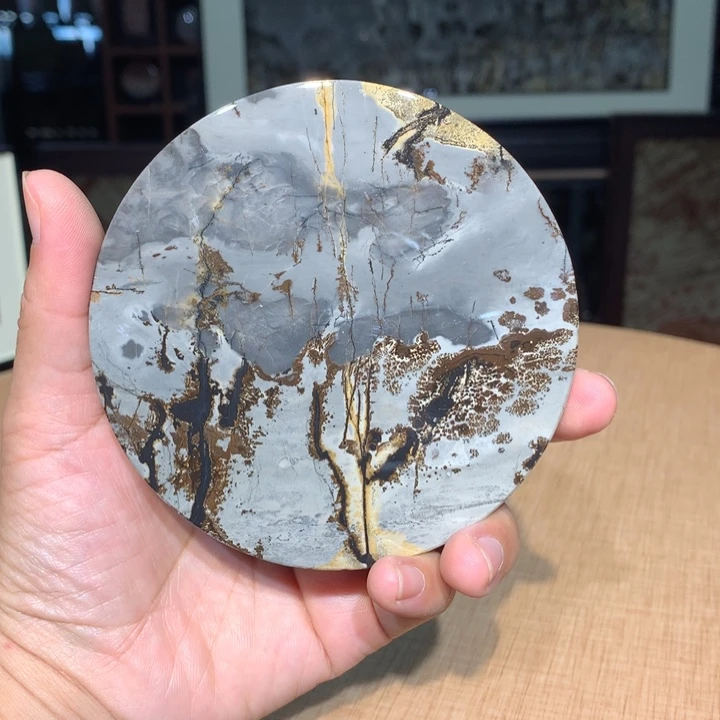 ，广西国画石摆件，收藏观赏