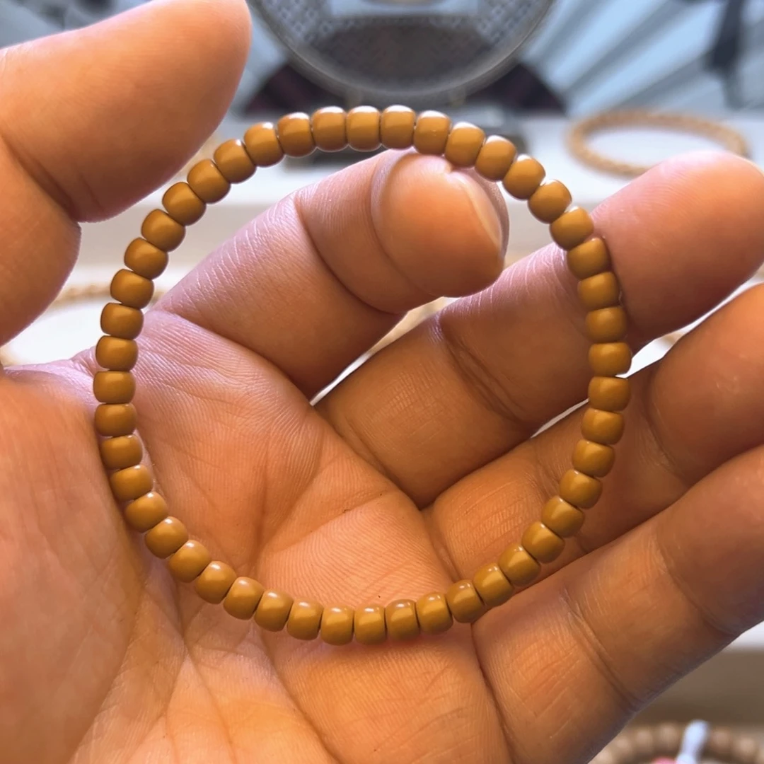 橄榄核手串?****乖老挝核尖5.0mm➕精工极限弧