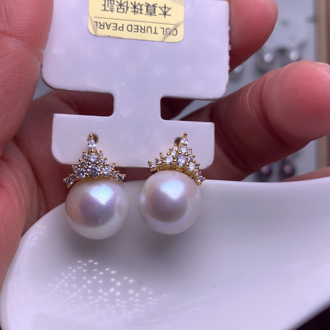 未镶嵌耳饰淡水珍珠