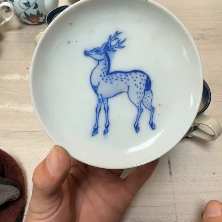 瓷片茶道具工艺品