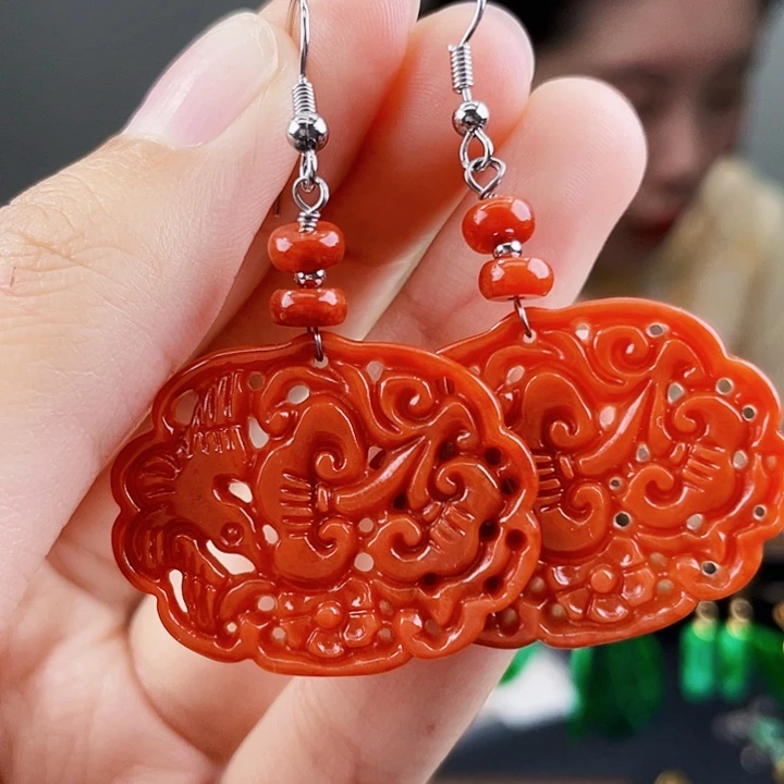 翡翠耳饰未镶嵌饰品