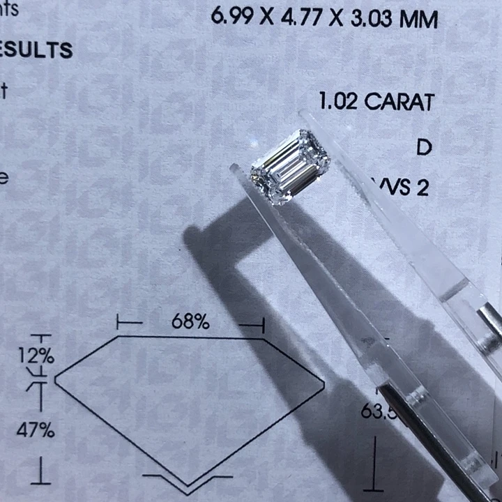 钻石裸钻上海1.02ct祖母切