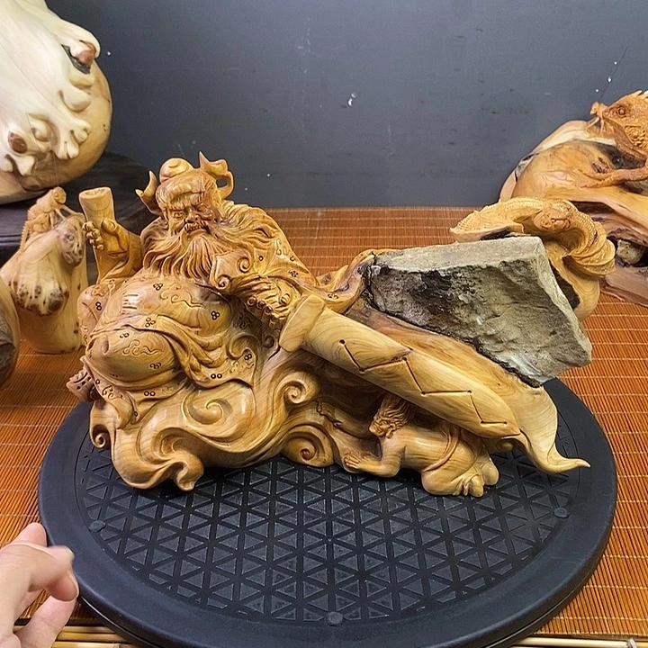 柏木（崖柏）钟馗赐福
