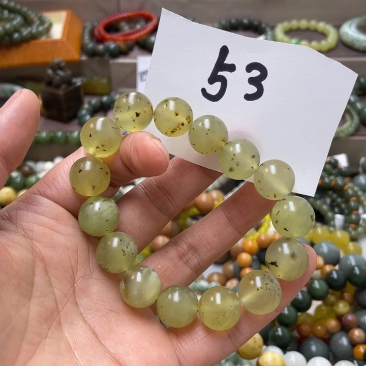 未镶嵌透闪石-蛇纹石玉手链