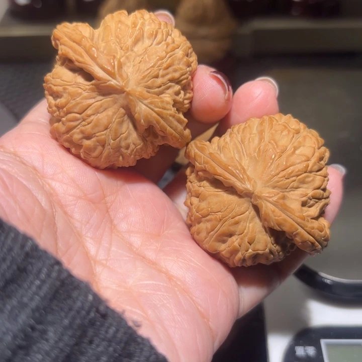 把件文玩核桃44无修闷白