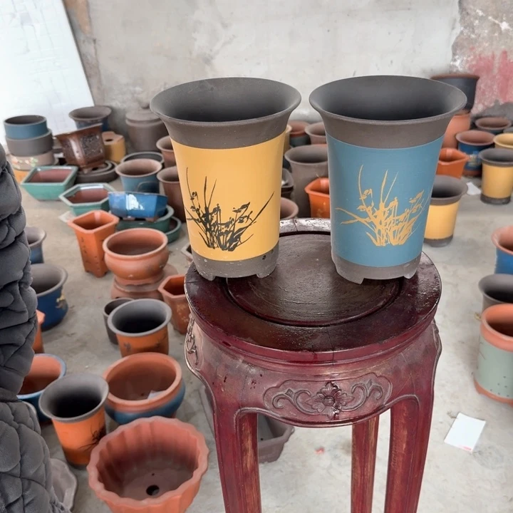 紫砂紫砂花盆口经