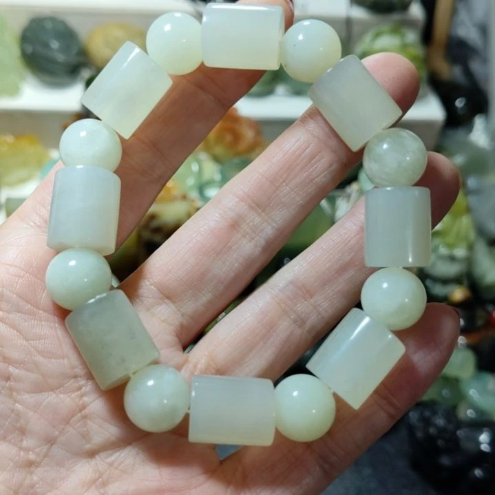 岫玉手串款式未镶嵌