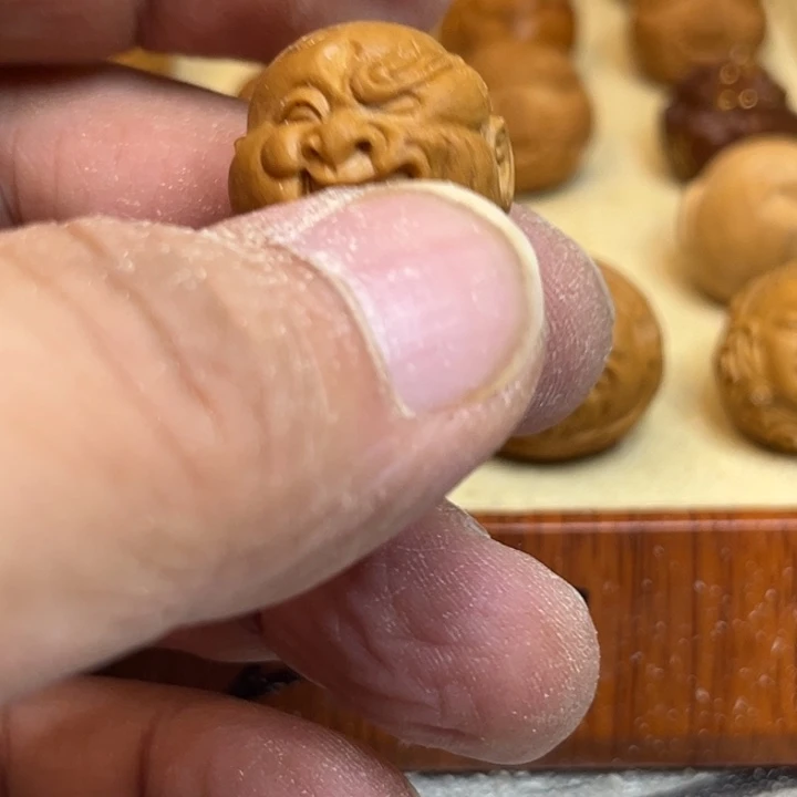 观***）猴头核桃吊坠今天又没空搭台我是