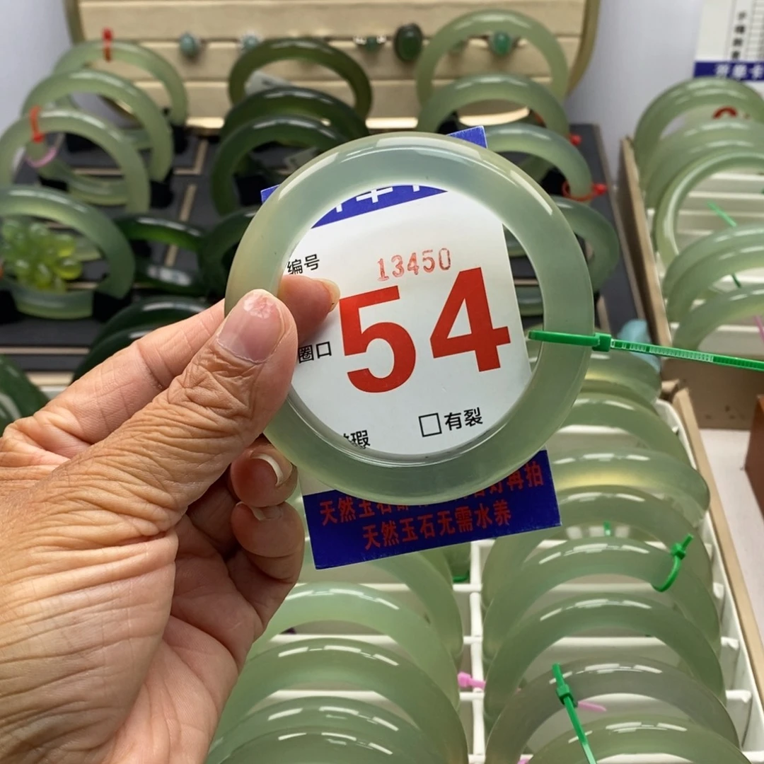 美***水蛇纹石玉未镶嵌手镯