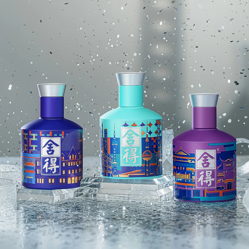 舍得【酒厂自营】品味·舍得上海文化纪念酒52度100ml*3