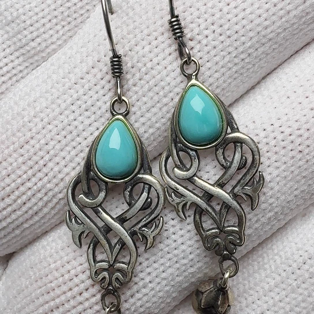 绿松石银S925镶嵌珠宝奇石