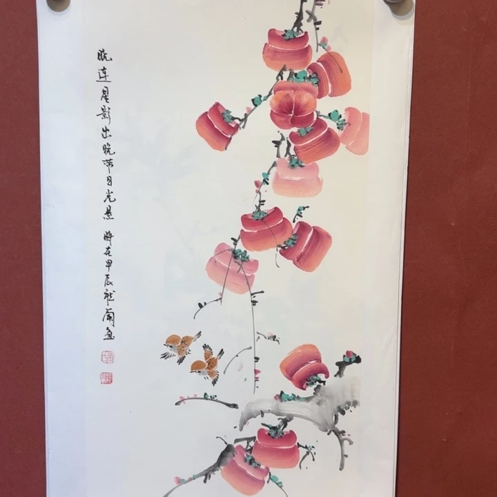 国画听兰老师花鸟
