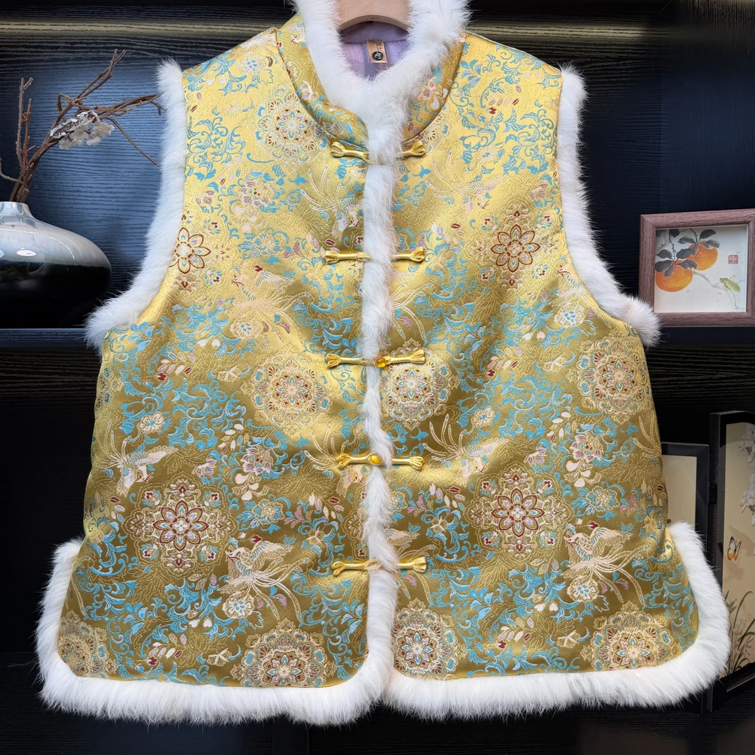 【鸾锦绒馨】中式改良百搭马甲3055