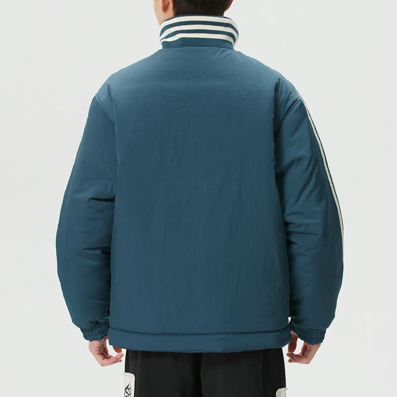 阿迪达斯三叶草棉服男装马年限定新年款套保暖双面穿运动服KT0640