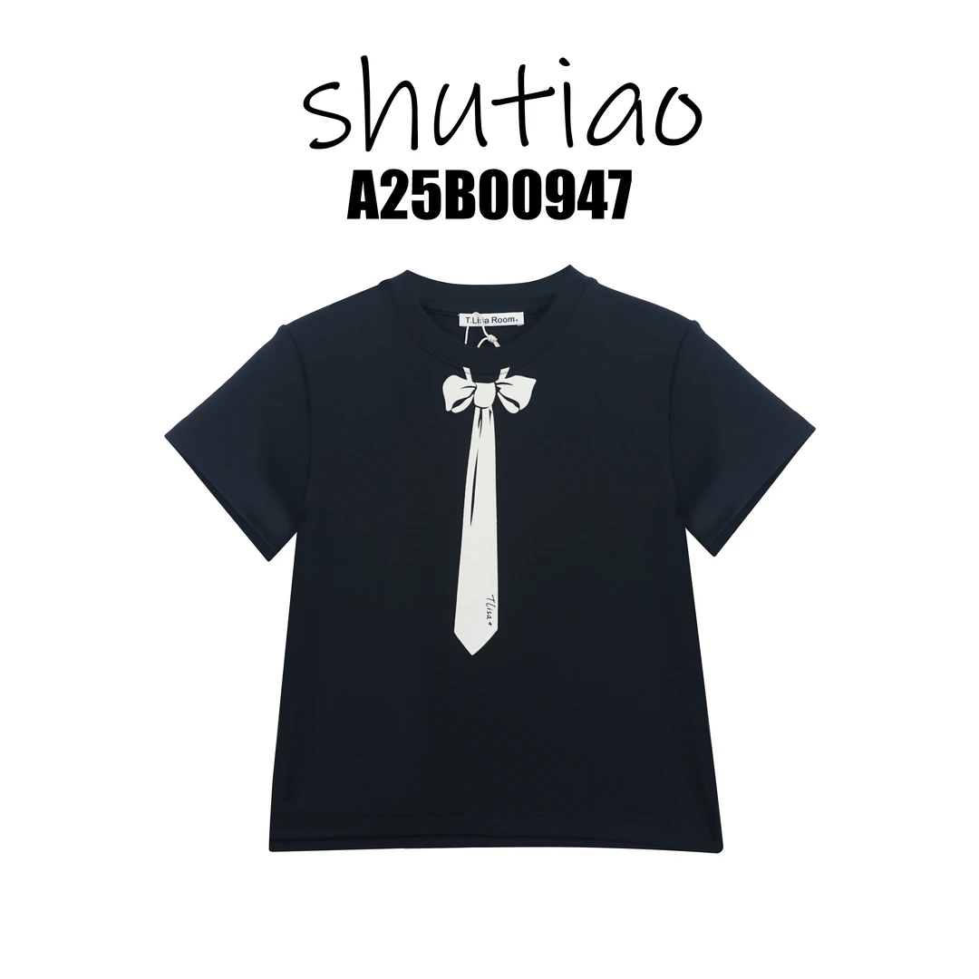 【SHUTIAO】2025春夏：新款小众设计款T恤A25B00947