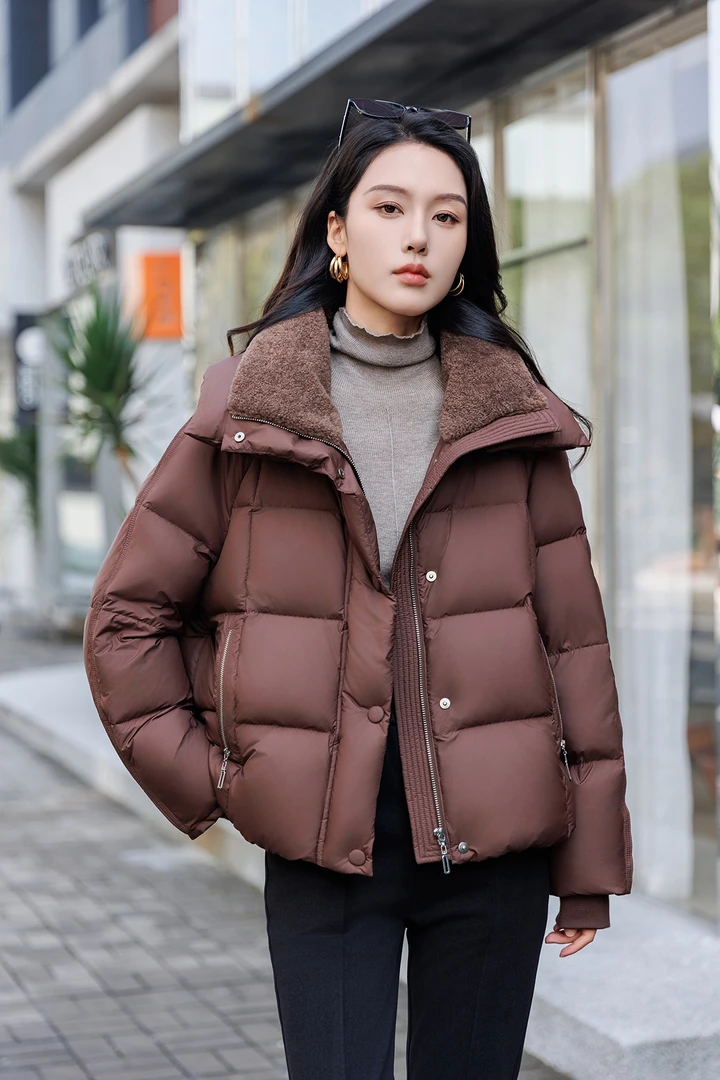 【假一赔三】2025新款秋冬时尚休闲女款羽绒服E027/AB