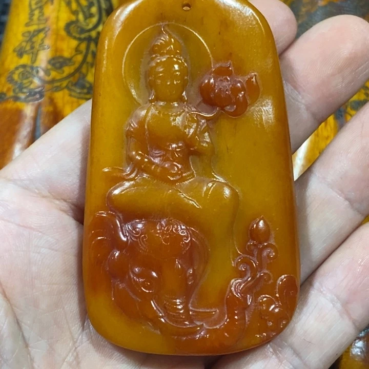 滴血莲花菩提吊坠