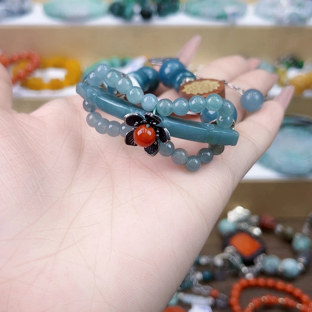 翡翠未镶嵌手链手链