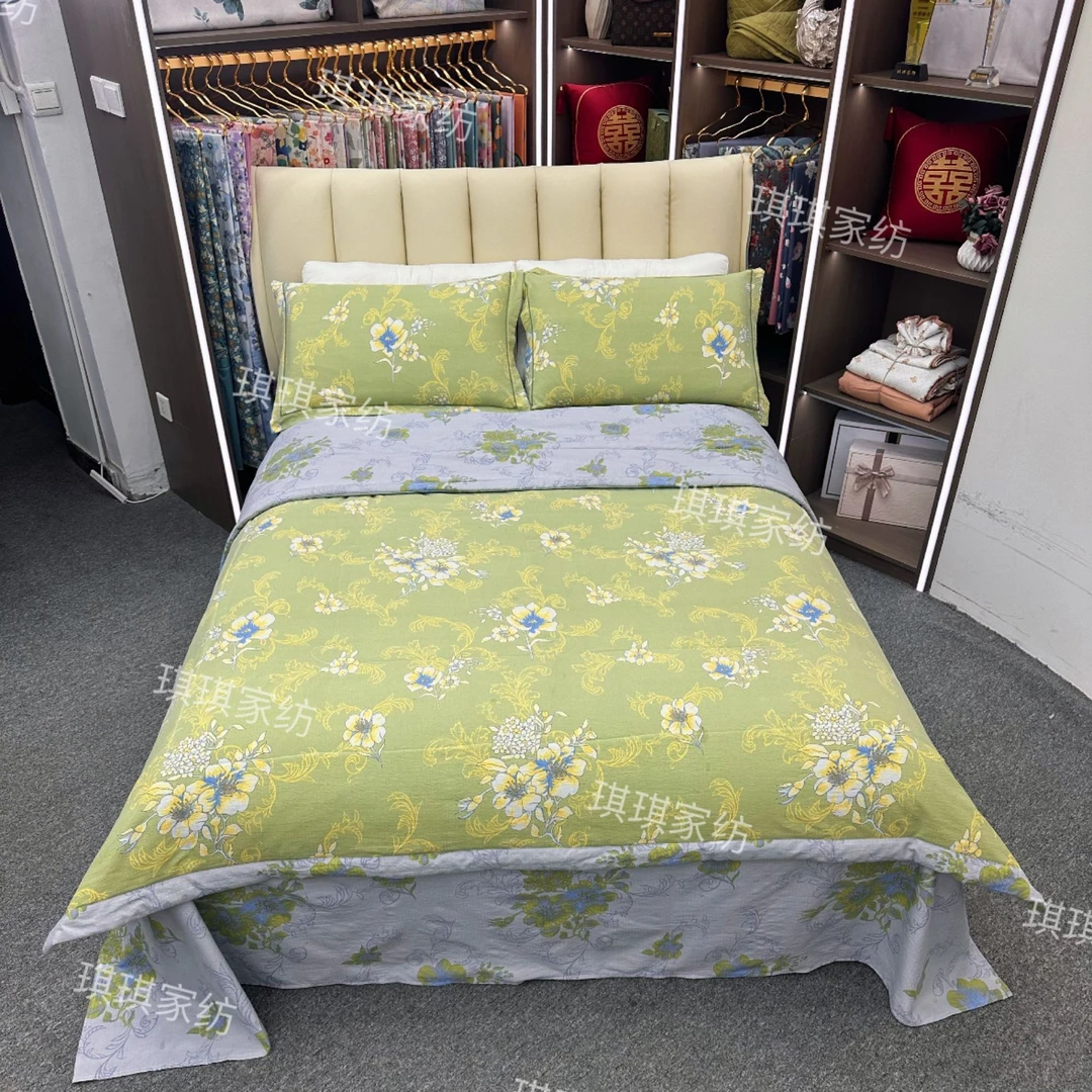 高端双层纱夏被四件套--淡雅花姿-3