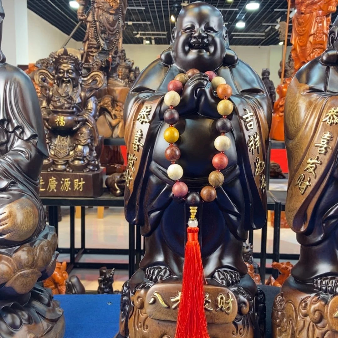 飞***，风车木（黑檀木）黑檀木50弥勒佛