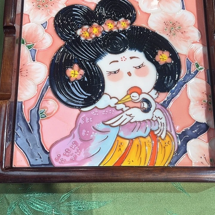 瓷板画一***记瓷板画艺术作品