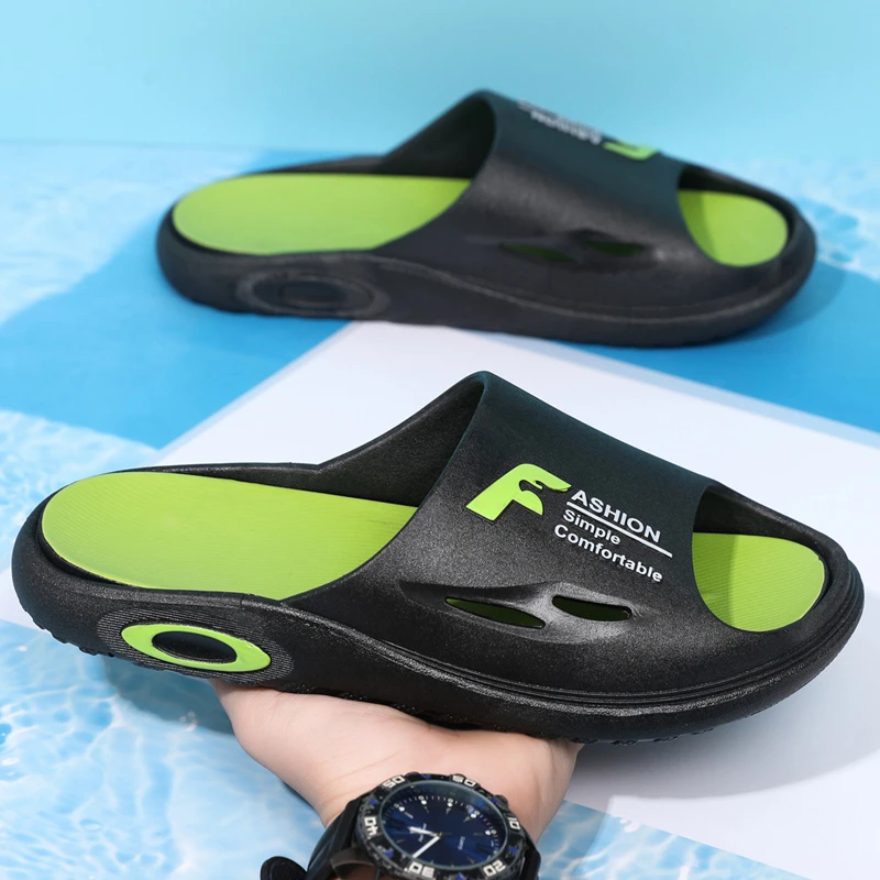 男士新款运动拖鞋户外夏季外穿防滑厚底潮流男凉拖凉拖鞋耐磨大码